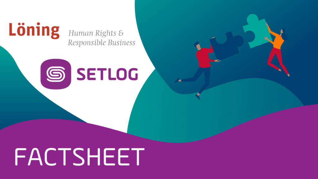 Preview of the factsheet on the cooperation between Löning and Setlog